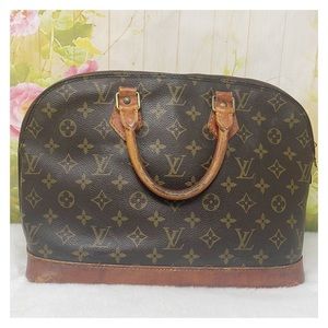 Authentic Louis Vuitton Alma Satchel Bag